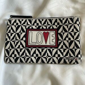 Brighton Canvas Cosmetic Bag NWOT